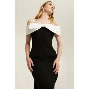 Rebecca Vallance Black and White Mini Dress